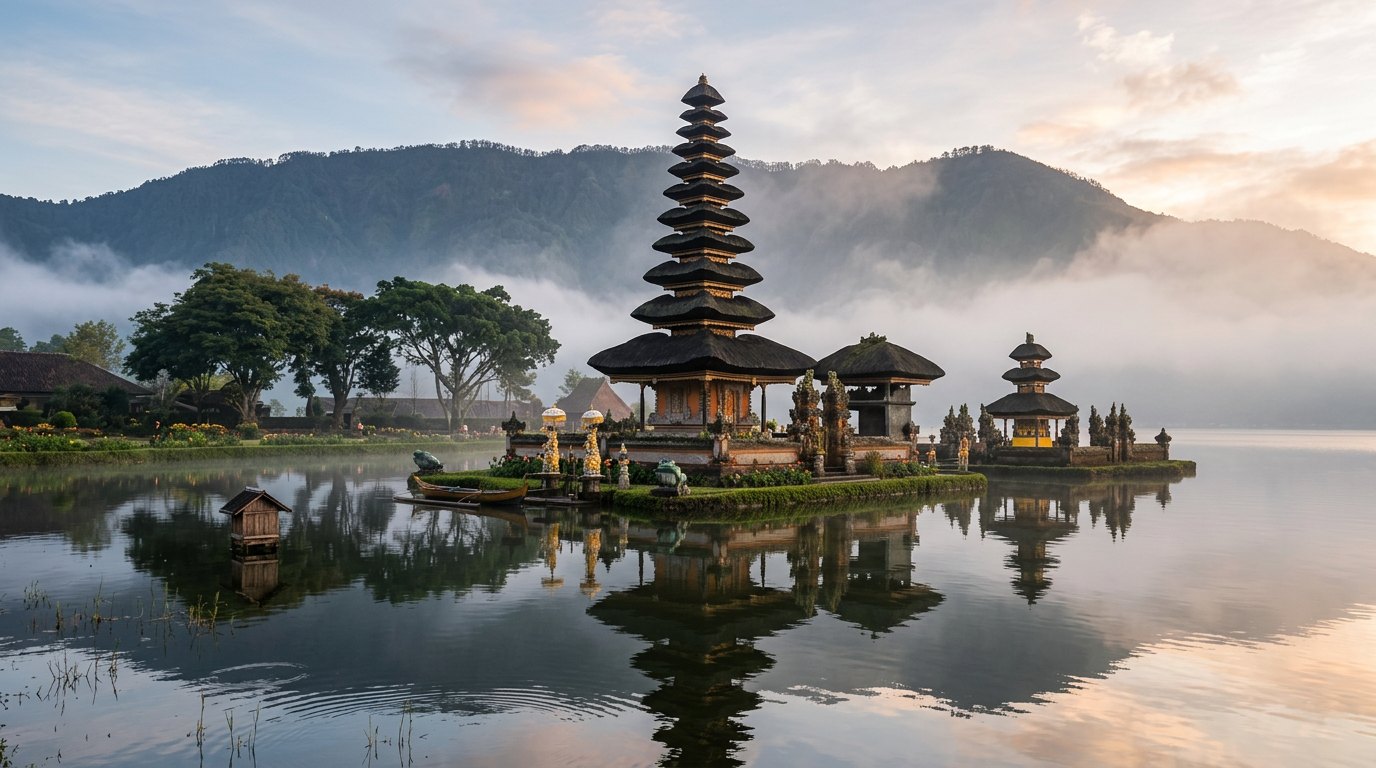 Ulun Danu Beratan floating temple