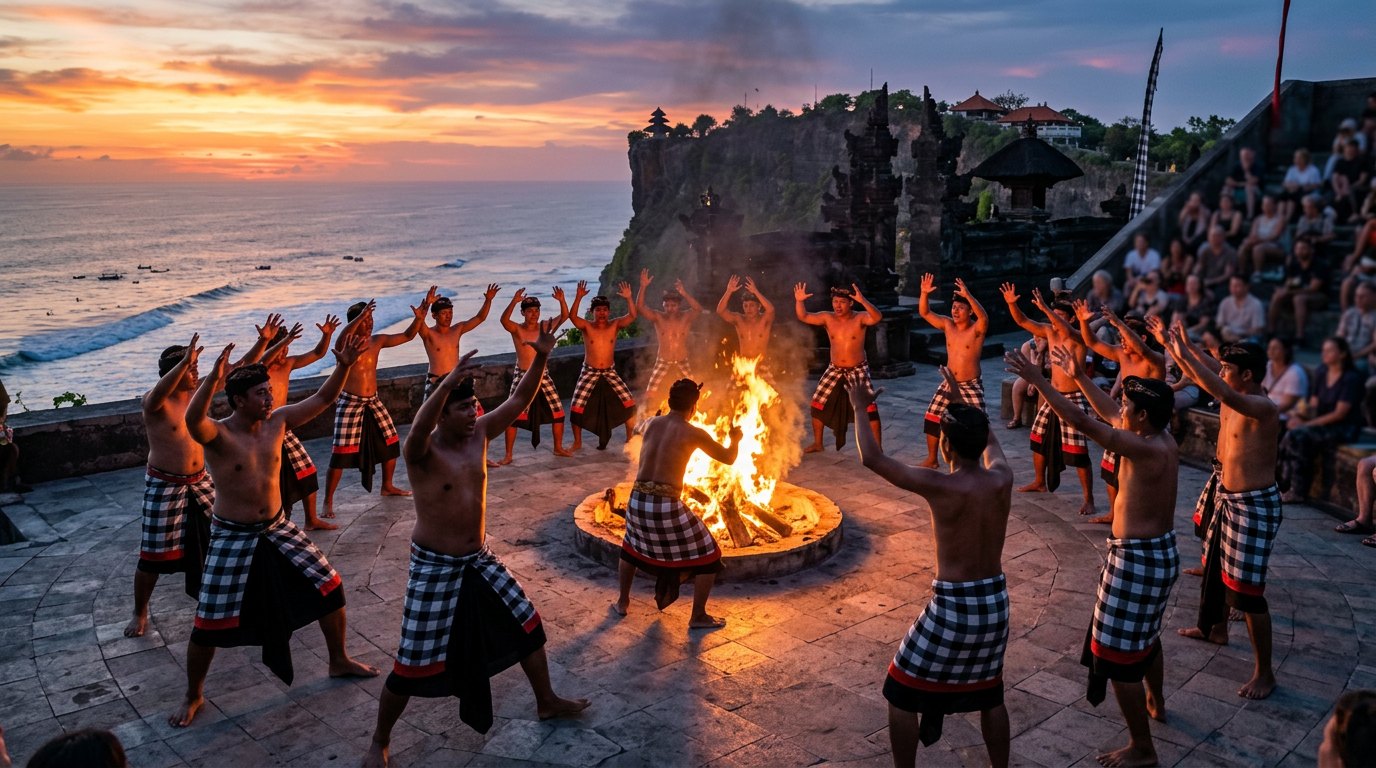 Kecak fire dance at Uluwatu