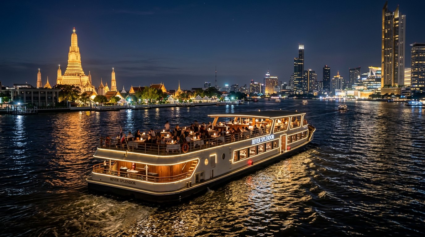Chao Phraya illuminated dinner sail