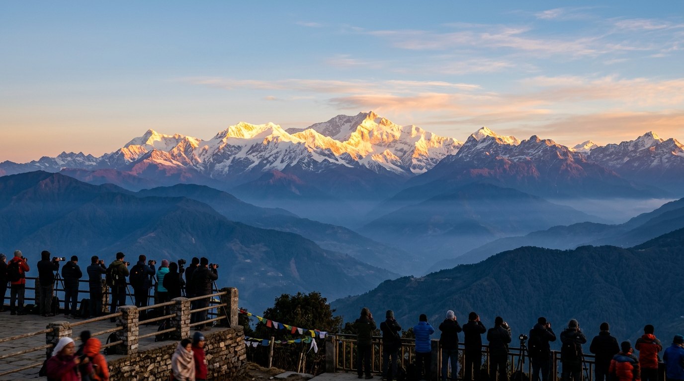 Gangtok & Darjeeling — Prayer flags, alpine air and a mountain at first light