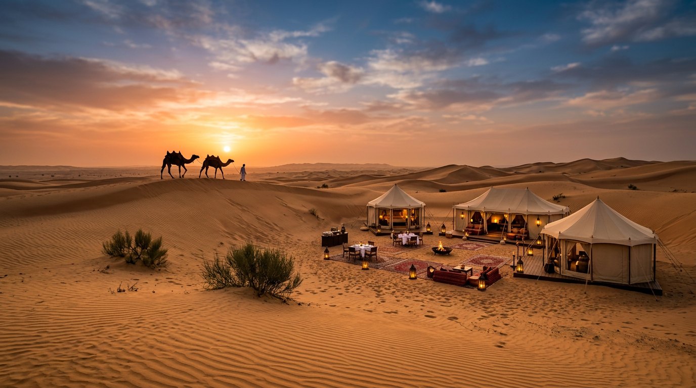 Red-dune desert safari, Al Lahbab
