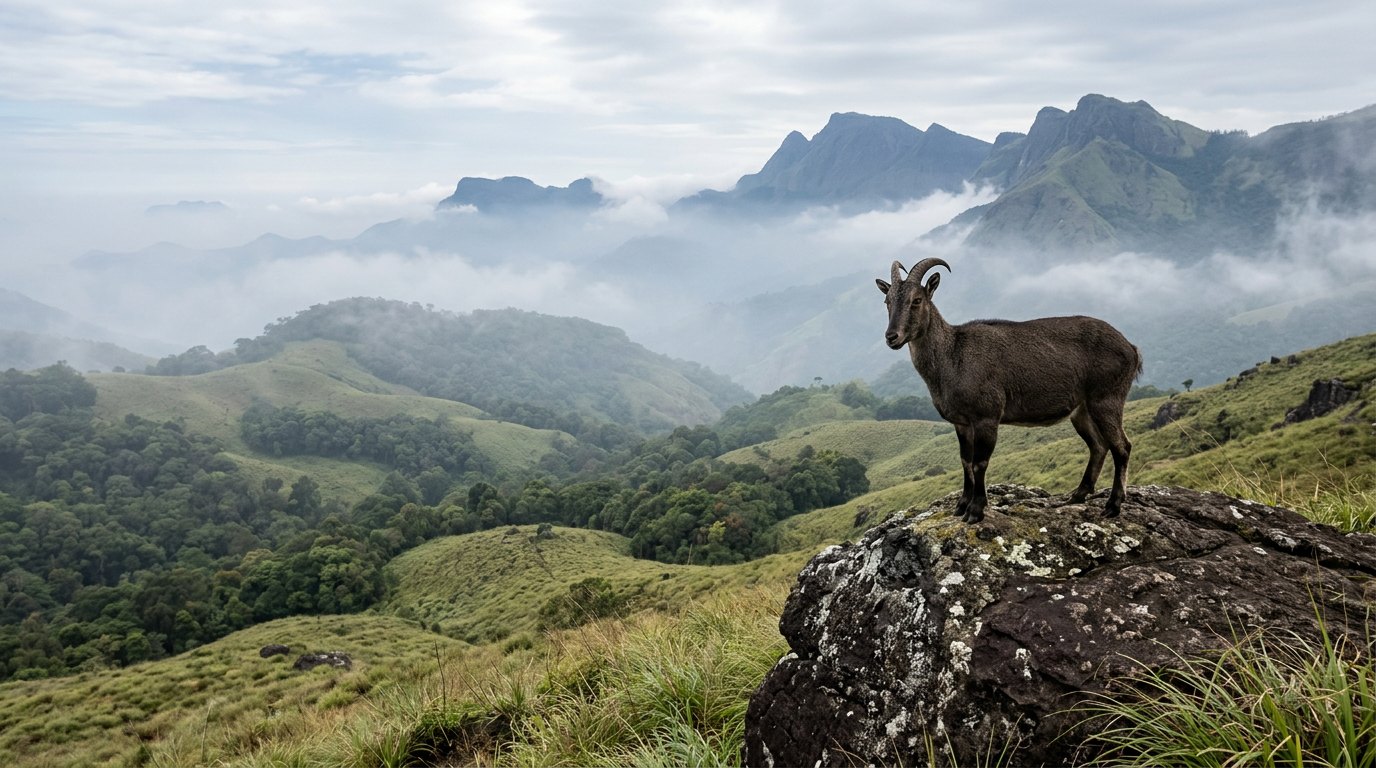 Nilgiri Tahr country — Eravikulam National Park