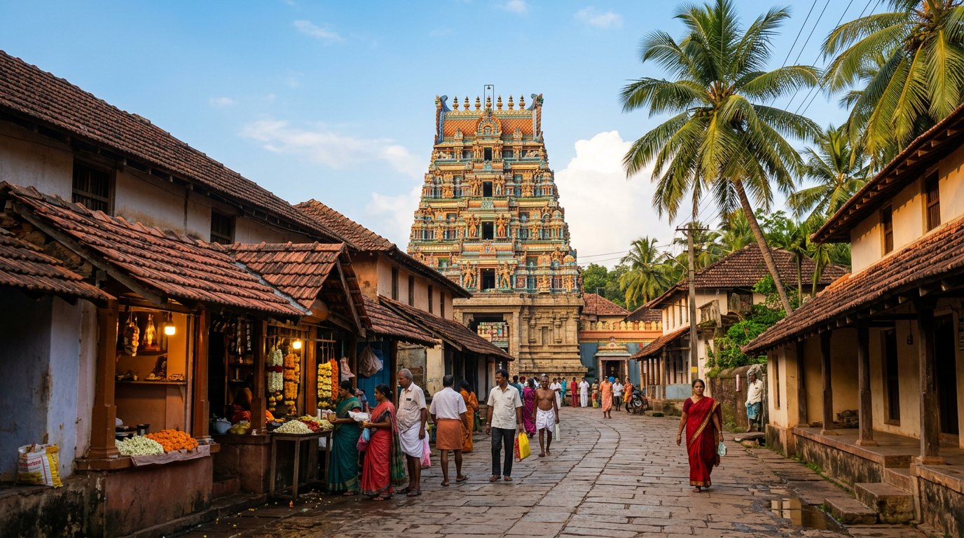 Car Street leading to Mahabaleshwara Temple