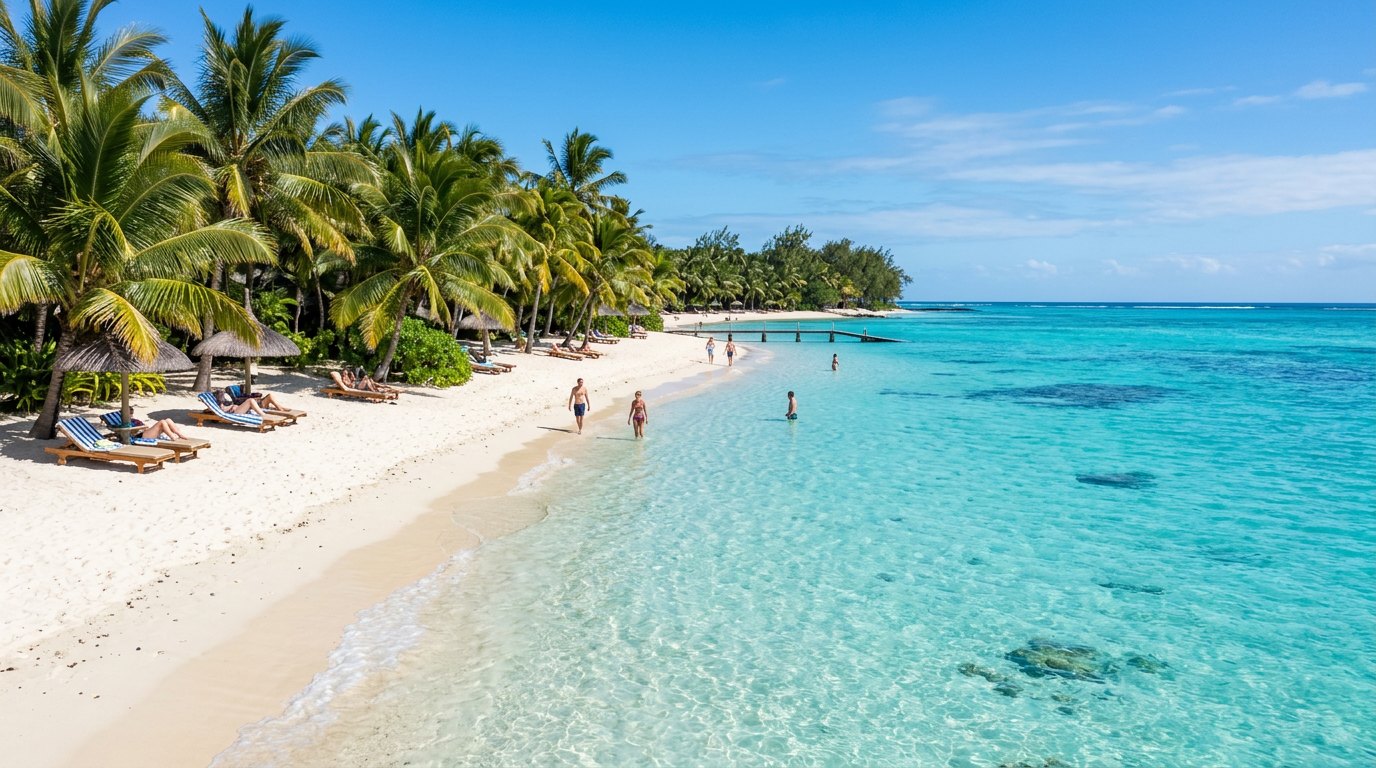 Mauritius, Indian Ocean Islands — Turquoise lagoons, coloured earth and green peaks