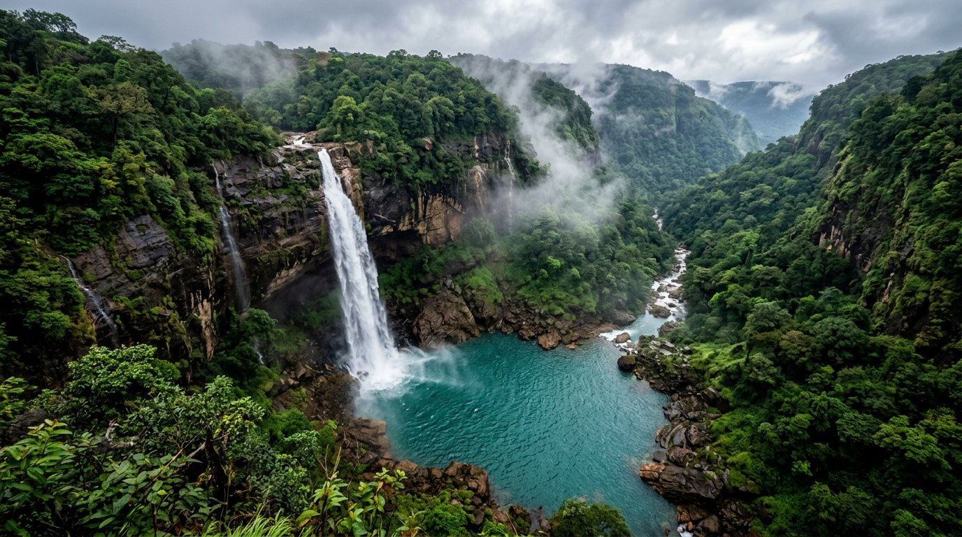 Nohkalikai — India's tallest plunge waterfall
