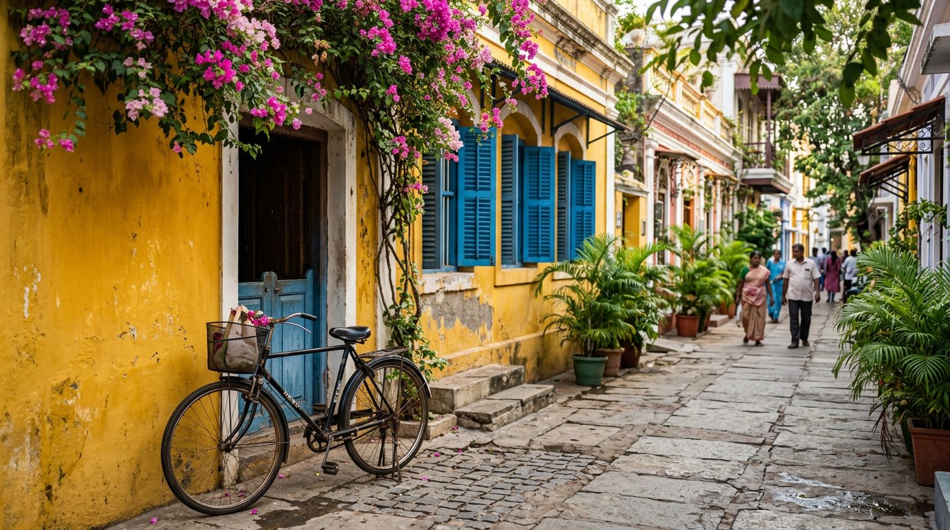 Pondicherry, Puducherry — Mustard villas, sea breeze and a utopia down the road