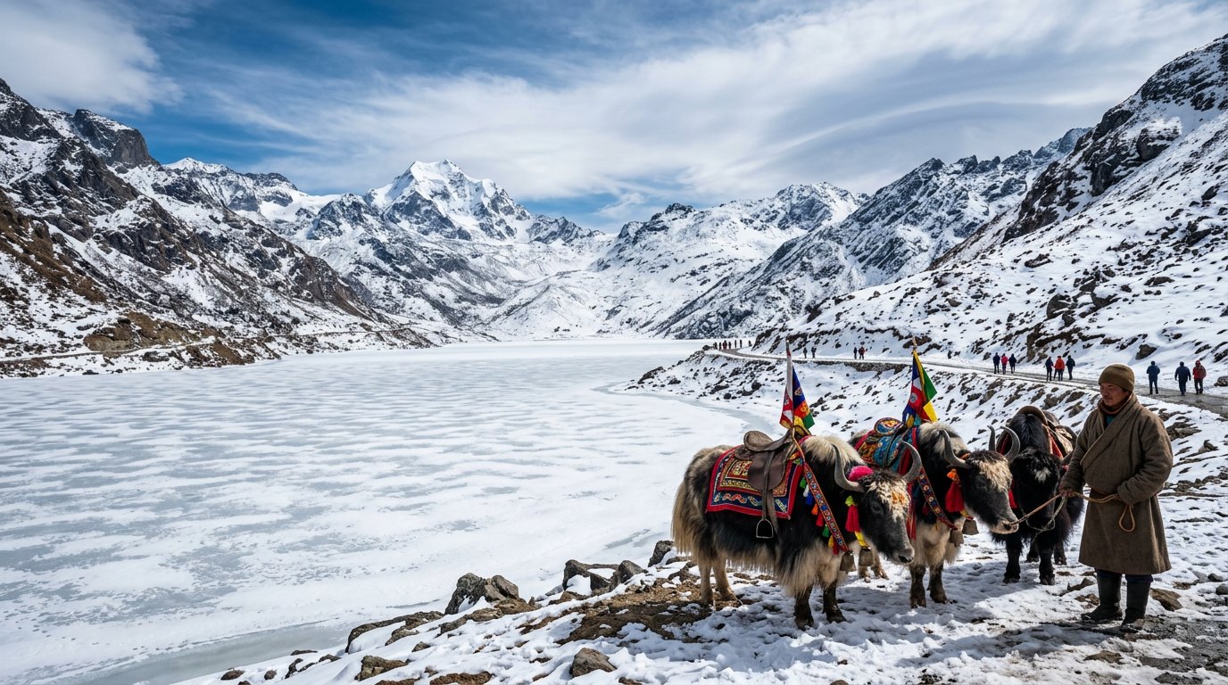 Tsomgo (Changu) Lake at 12,400 ft